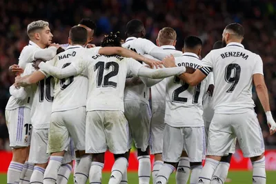 Фотография Футбольный клуб ФК Реал Мадрид 2019 год Матч с Леванте