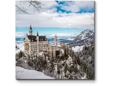 Замок Нойшванштайн, Германия, зима» — создано в Шедевруме