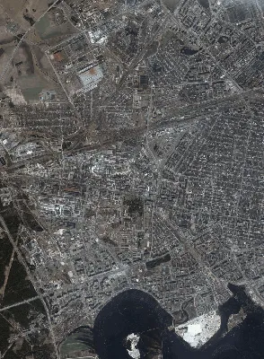 Фотография со спутника района Западный - Гомсельмаш