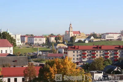 Старый город, улица Победы и филармония — фоторепортаж с крыши Гродно —  Вечерний Гродно