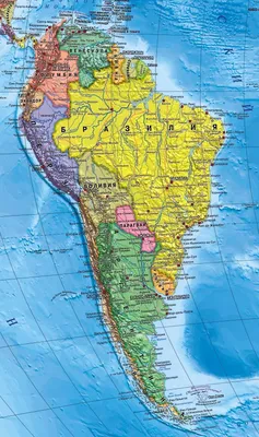 Карты стран Южной Америки -