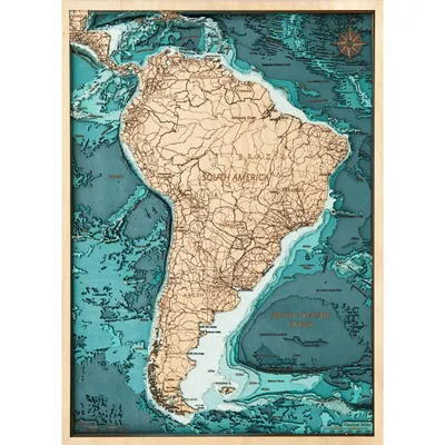 Османская карта Северной и южной Америки. 19 век | Пикабу