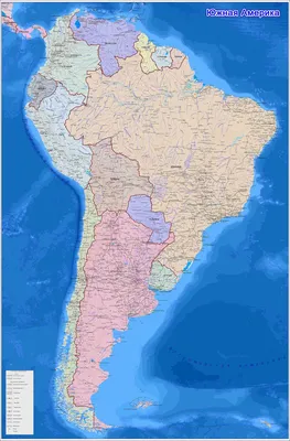 Венесуэла карта Южной Америки - Венесуэла на карте Южная Америка (Южная  Америка - Америка)