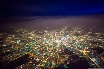 Night flight Sochi-Moscow (4K) - YouTube