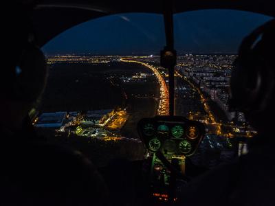 Полет над ночной Москвой — Teletype