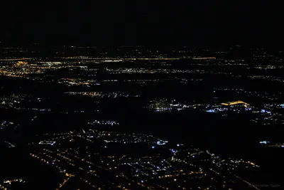 Из самолета ночью - фото и картинки на рабочий стол
