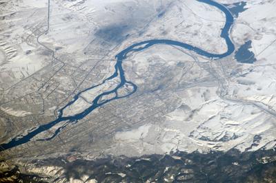 Фото Красноярска из космоса фотографии