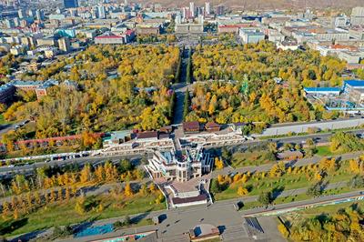 Красноярск - Часовня с десятирублевки, Покровсий парк и центр города с  высоты | Пикабу