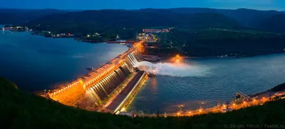 На ГЭС включают архитектурную подсветку - Афиша Красноярска