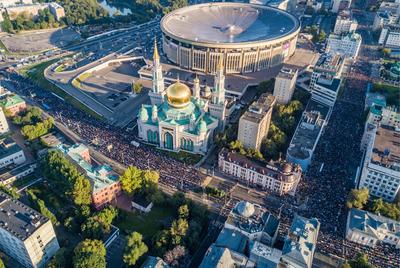 Курбан-байрам в Москве. Фотография — Meduza