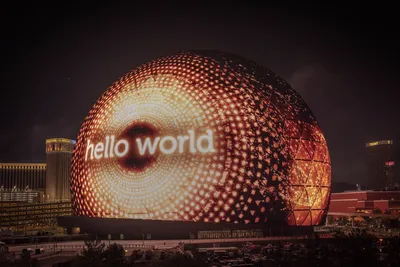 В Лас-Вегасе провели презентацию крупнейшего сферического здания в мире ::  Дизайн :: РБК Недвижимость