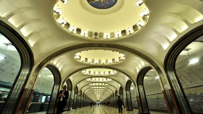 Географическая промо-схема Московского метро