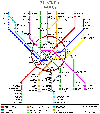 Карта метро Москвы