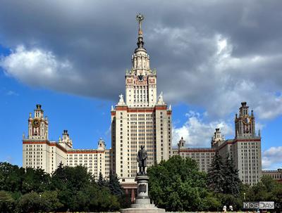 Аэрофотосъемка центрального здания МГУ - Интересные фото
