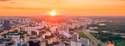 Потрясающие фотографии Минска с высоты птичьего полета | Пикабу