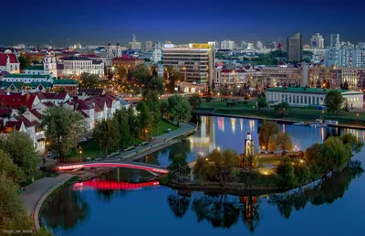 Потрясающие фотографии Минска с высоты птичьего полета | Пикабу