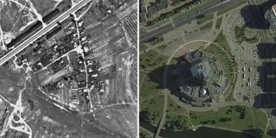 Съемка советского Минска с американского спутника
