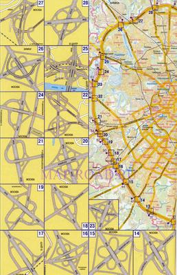 Подробная карта-схема Москвы с развязками на МКАД. Карта развязок МКАД г.  Москва. Все развязки МКАД | RUS Maps | Все карты России в одном месте