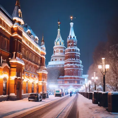Зима. Ночь. Метель. А в Москва-Сити люди делают деньги. | Галопом по России  и не только | Дзен