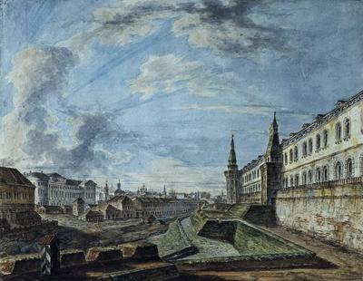 Старая карта Москвы конца 18 века (1783 год) — Портулан