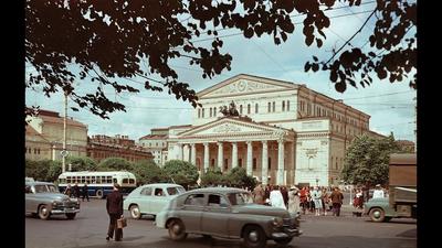 Москва в цвете. Середина 1950-х годов. Поражает обилие на улицах города  жизнерадостных людей. - YouTube