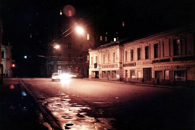 Ночной центр Москвы конца 1980-х годов,