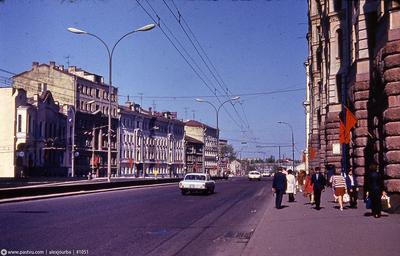 Фото \"Московские дома и улицы конца 80-х годов\", июнь - август 1987, г.  Москва, Климентовский пер. - История России в фотографиях