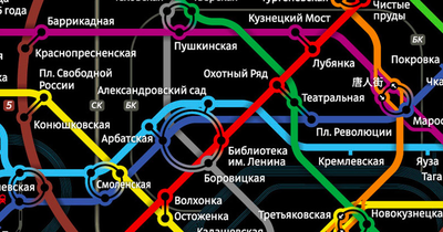 Схема линий Московского метро через сто лет