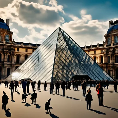Carrousel и музея лувр в Париже Музей лувр один из музеев с более чем 8  миллионов посетителей всех крупнейших в мире Редакционное Фотография -  изображение насчитывающей вечер, черный: 198683492