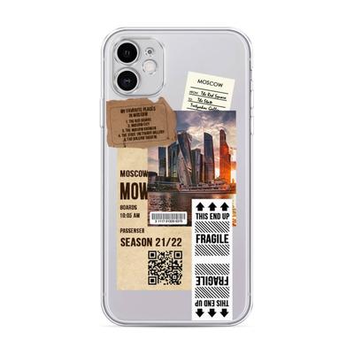 Силиконовый чехол для iPhone 11 с принтом «Москва коллаж» — купить в  интернет-магазине Case Place