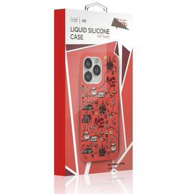 Противоударный силиконовый чехол для iPhone 13 mini с принтом «Москва  коллаж» — купить в интернет-магазине Case Place