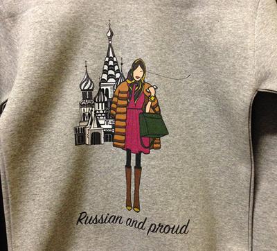 Фото на футболке Москва фотографии