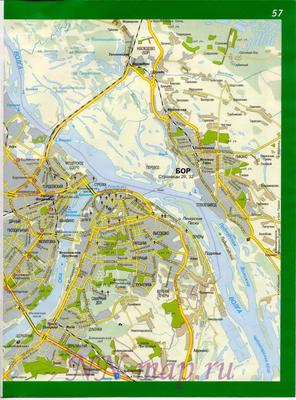 Карта Нижнего Новгорода и ближайших окрестностей. Автомобильная карта  Нижнего Новгорода | GPS info - Всё о GPS технологиях