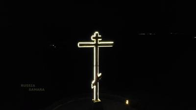 Крест на горе в Царевщине / пос.Волжский - YouTube