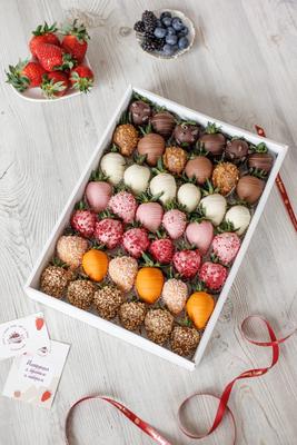 Конфеты Мармелад в шоколаде ягодное ассорти 200г купить c доставкой на дом  в интернет-магазине КуулКлевер