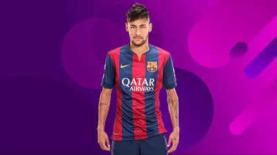 Купить Форма игрока футбольного клуба Барселона Неймар (Neymar) 2015/2016  (комплект: футболка + шорты + гетры). Footballinc - магазин футбольной формы