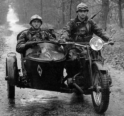 Мотоциклы Второй Мировой войны. | Пикабу
