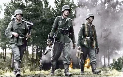Небольшая подборка цветных фотографий солдат Вермахта на Восточном фронте |  Пикабу