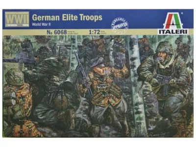 Купить сборную модель немецких элитных солдат, масштаб 1:72 (Italeri)