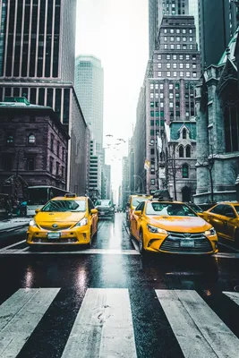 Обои для рабочего стола Нью-Йорк Такси - Автомобили штаты 1280x1920