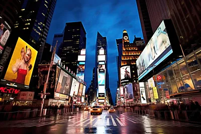 Очертания Нью-Йорка С Городскими Небоскребами На Закате. Фотография,  картинки, изображения и сток-фотография без роялти. Image 35625197