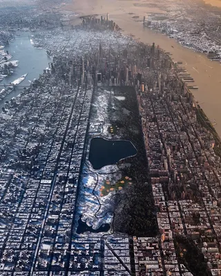 Нью-Йорк фото с высоты птичьего полета - Информация о США | Соединенные  Штаты Америки