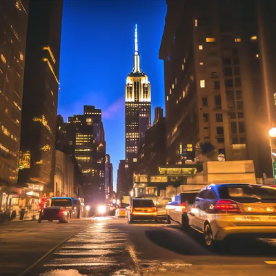 Ночной Манхэттен, эстетично, красиво, …» — создано в Шедевруме