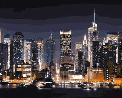 Ночной Манхеттен: обои с городами и странами, картинки, фото 1600x1200