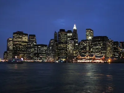 Обои Жизнь ночного Нью-Йорка, картинки - Обои для рабочего стола Жизнь ночного  Нью-Йорка фото из альбома: (города)