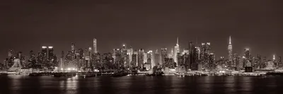 Изображение Панорама ночного Нью-Йорка для скинали высокого качества
