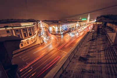 Фотографии ночного Санкт-Петербурга, виды Петербурга ночью