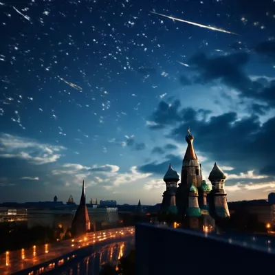 Ночью в небе над Москвой можно было увидеть северное сияние - Москвич Mag