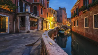 Фото ночной Венеции фотографии