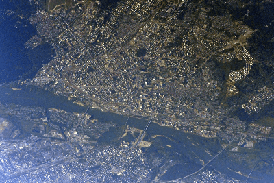 Фото Новосибирска из космоса